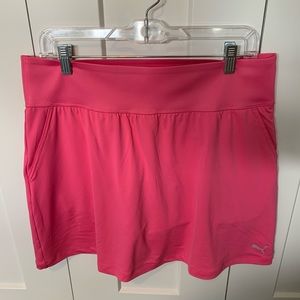 Puma Golf Powershape Knit Skort Sz XL Pink